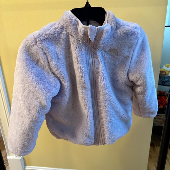 THE NORTH FACE KIDS REVERSIBLE MOSSBUD JACKET: Size 6 / Lavender Fog - Picture 7 of 12